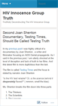 Mobile Screenshot of hivinnocencegrouptruth.com