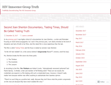 Tablet Screenshot of hivinnocencegrouptruth.com